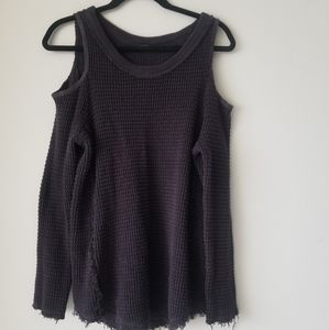 Free People Cold Shoulder Sweater